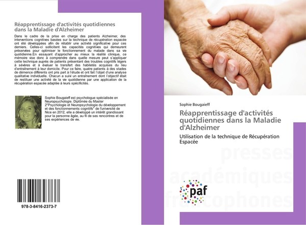 RéApprentissage D'activitéS Quotidiennes Dans La Maladie D'alzheimer Sophie Boug-image
