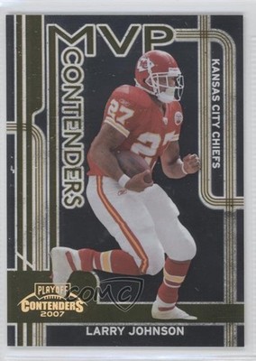 2007 Playoff Contenders MVP Contenders Gold 74/250 Larry Johnson #MVP-8 0a7