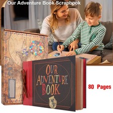 80-Pages Scrapbook Photo Album DIY Memory Book Family Album for Anniversary Baby