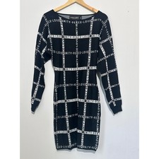 Gabrielle Union X New York & Company "Love, Peace Unity" Sweater Dress Medium