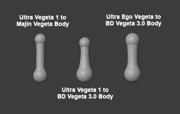 REcustom/Air Vegeta Conversion Neck Pegs - READ DESCRIPTION!