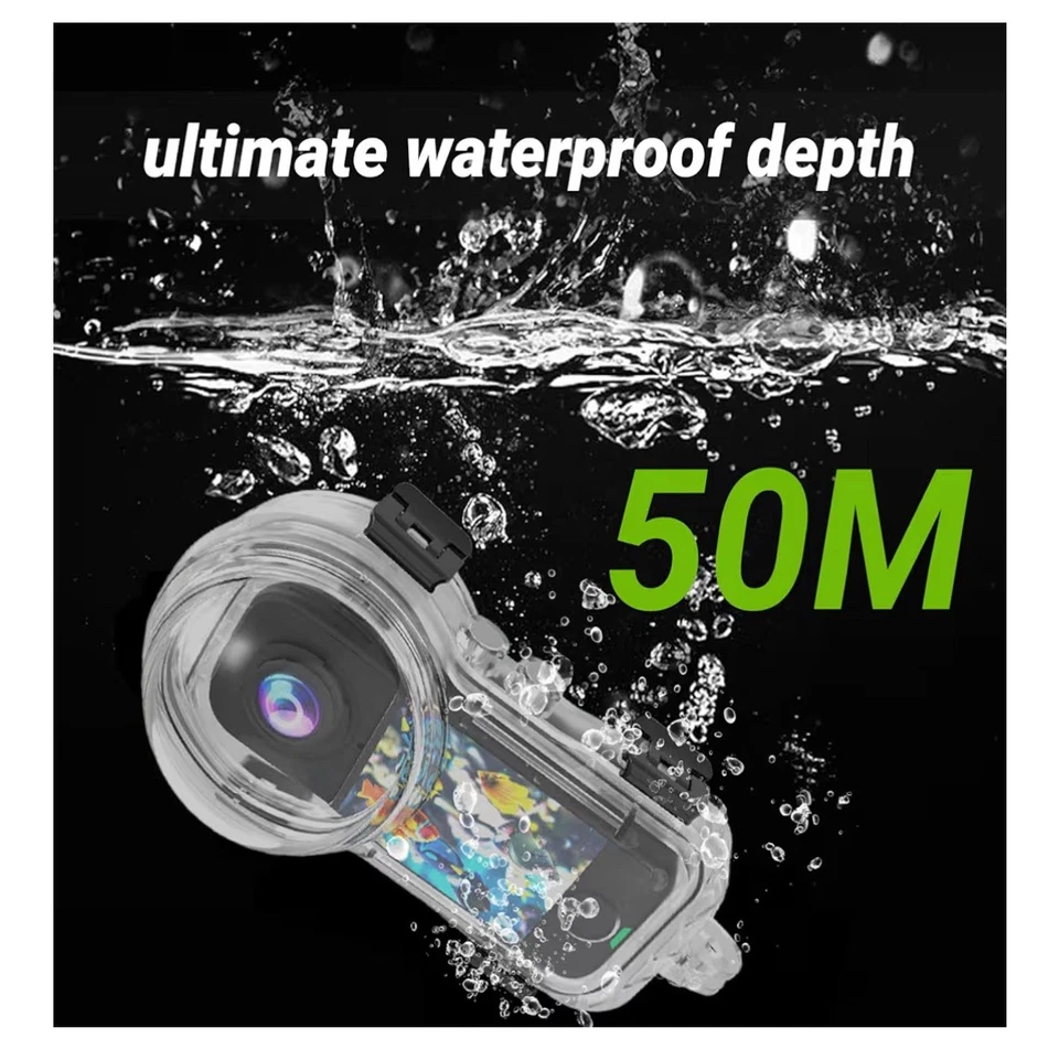 Estuche de buceo invisible Insta360 X4 AIR carcasa impermeable - 50M/197FT bajo el agua Foto 3 de 4