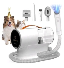AIRROBO Dog Grooming Pet Vacuum Kit 12000Pa Strong for Shedding Quiet Large