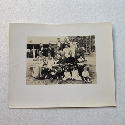 Antique Black & White Photograph 1897 James McKay & Family Philadelphia, MS