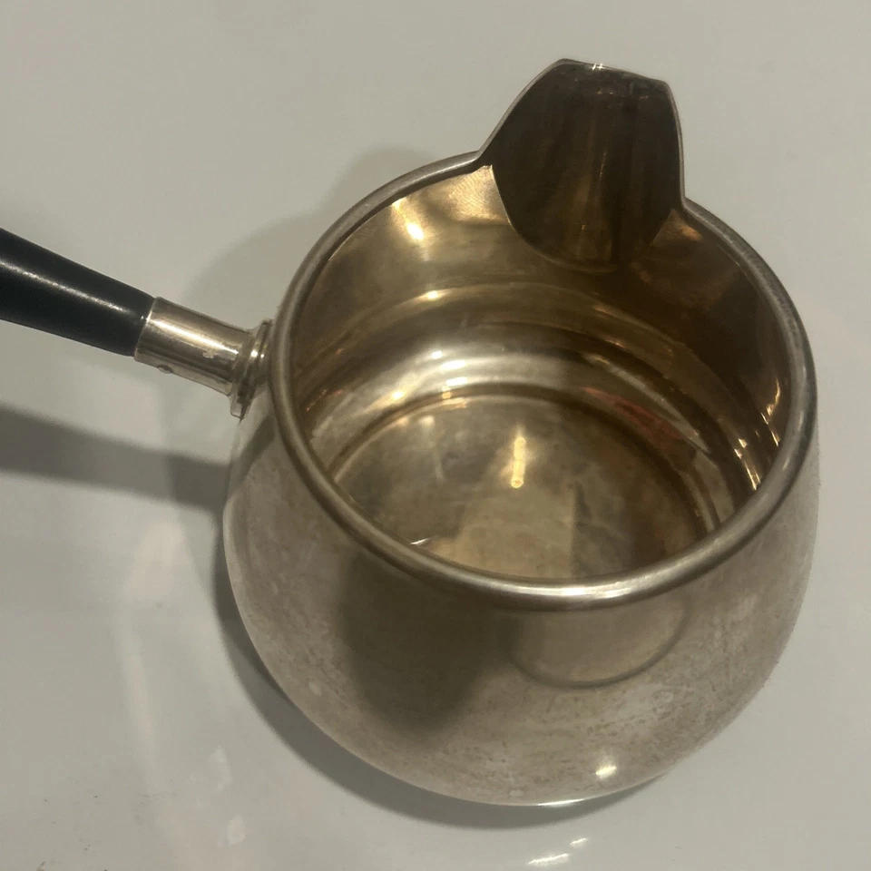 Calentador de brandy Gorham vintage de plata esterlina, barco de salsa #921 - buen estado Foto 4 de 4