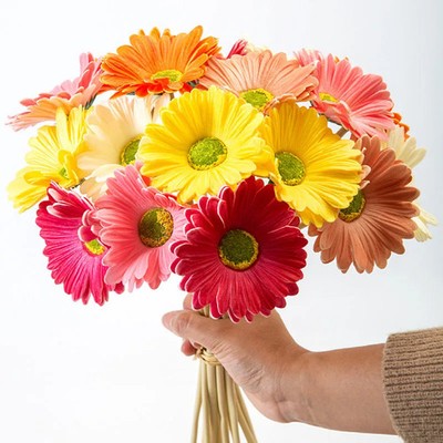 Künstliche Seide gefälschte Gänseblümchen Blumen Bouquet Hochzeit Party Home Outdoor Dekor UK