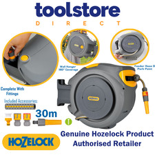Hozelock 2403 30m Auto Reel Retractable Hose System Wall Mounted Auto Rewind