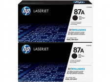   2 Pack HP 87A CF287A Black Toner Cartridge LaserJet Enterprise M506 M527 Series