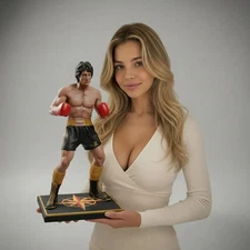 Rocky Boxing Champion Fanart | 3D Printable STL Statue - Digital File 