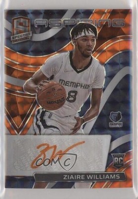 2021 Panini Spectra Aspiring Orange Prizm 6/15 Ziaire Williams #AA-ZWL Auto s3g