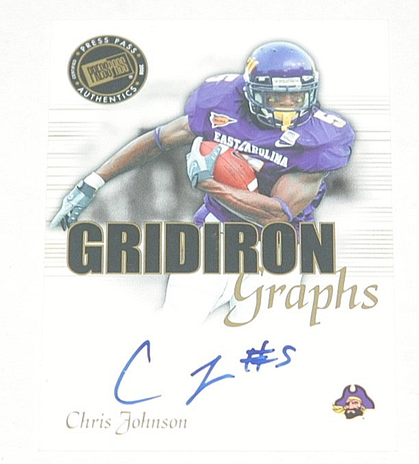 Chris Johnson Press Pass Se Gridiron Graphs #GGCJ2 Base