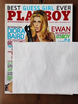Playboy Magazine August 2005 Tamara Witmer Center/ Diora Baird Cover 