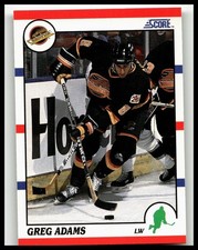 1990-91 Score American #240 Greg Adams Vancouver Canucks