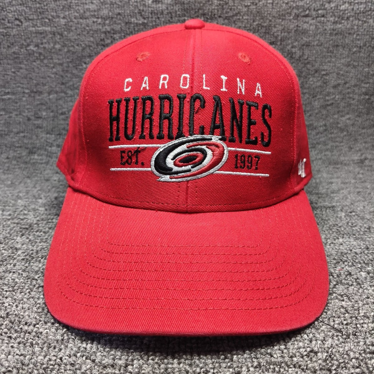'47 Brand Carolina Hurricanes NHL Red Cap Curved Brim Buckle Back