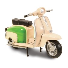 Scooter Diecast Model Motorcycle Cream Colour Metal