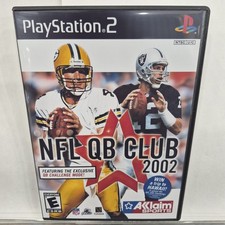NFL QB Club 2002 (Sony PlayStation 2, 2001) With New Cover 
