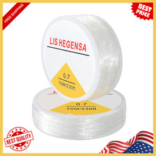 Elastic Bracelet String Cord Stretch Bead Cord for Transparent 230ft/70m 0.7mm 