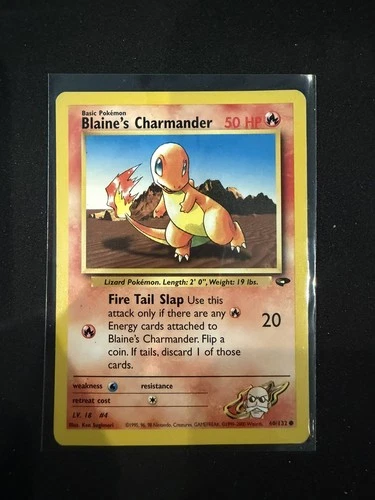 Pokémon Blaine's Charmander 60/132 Gym Challenge Card LP+
