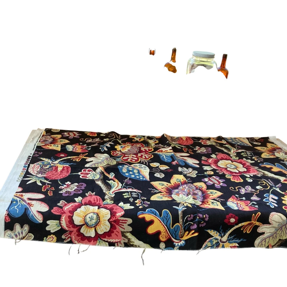 BRAEMORE Wonderland Jet Upholstery Fabric 58" x 34 1/2" Vibrant Colors - Image 2 of 4