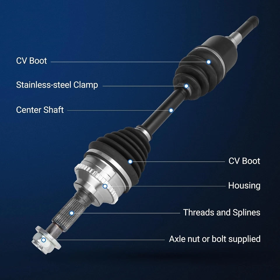 Assale CV anteriore sinistro per Mazda Tribute Ford Escape 2001-2008 2005 2006 2007 2008 - Immagine 3 di 4