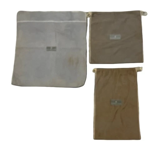 Steuben Glass Drawstring Storage Bags - 3  Cotton Flannel - Imperfect