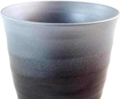 Platin glasiertes Arita Ware Shochu Glas von Kinsai Fujii | Geschenk | Japan