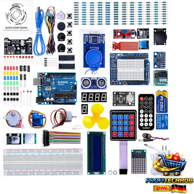 ELEGOO UNO R3 Starter Kit Elektronik Projektbaukasten 63 Komponent