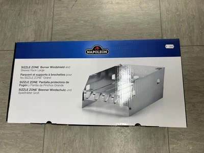 Napoleon Nr. 71301 Sizzle Zone Brenner Windschutz und Spießhalter groß Rouge