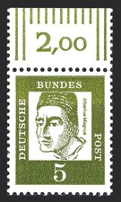 BUND 347 y a**, Bedeutende Deutsche (y) -   5 Pf - Albertus Magnus