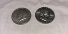 1963 Franklin half dollar, 1964 Kennedy half dollar - 90% silver