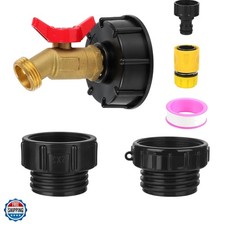 275-330 Gallon IBC Tote Tank Adapter,3-Size IBC Tote Adapter, 2.44" Fine  2 "F...