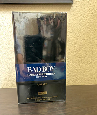 Carolina Herrera Bad Boy Cobalt Elixir Eau de Parfum Spray, 3.4 fl oz