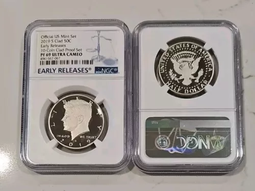 2019 S PF 69 Clad 50C - Kennedy Half Dollar Proof NGC ULTRA CAMEO