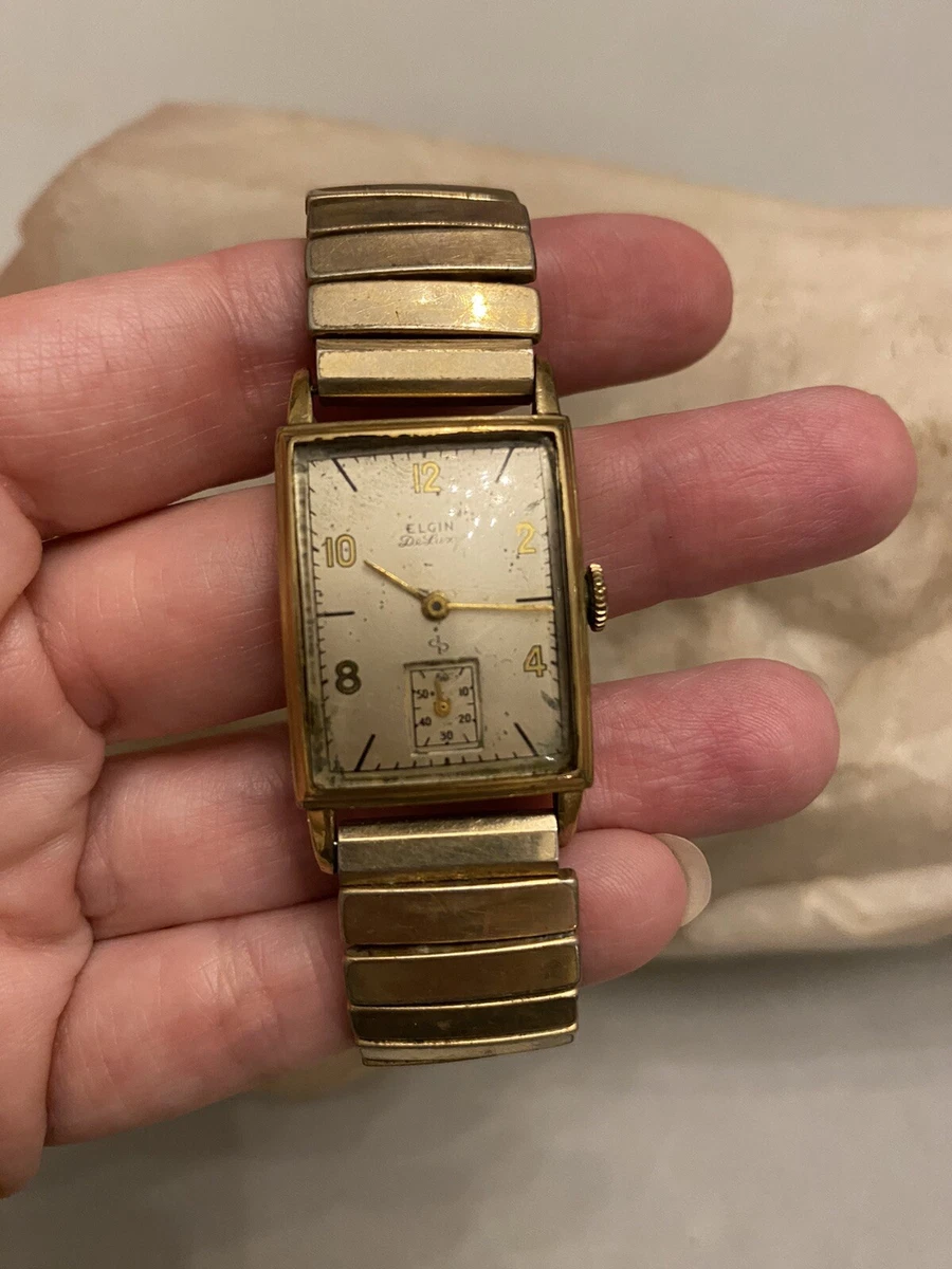Elgin 10k top gold filled watch