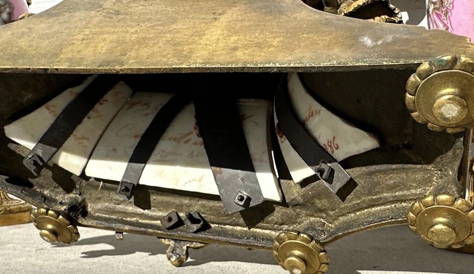 Antique 19thC French Porcelain Garniture Set Mantle Japy Freres Signed