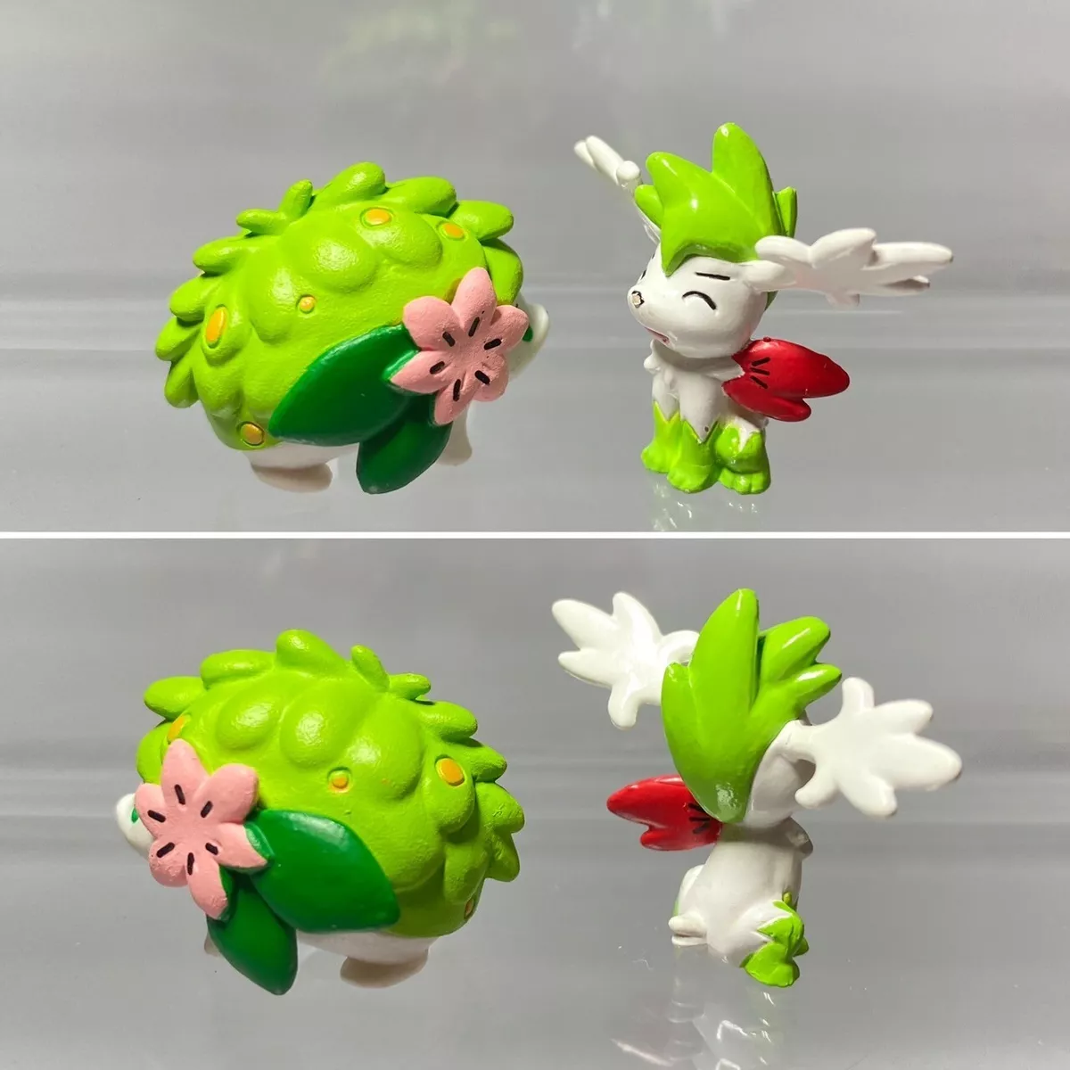 2Pcs Japan Nintendo BANDAI Pokemon Shaymin Forms Finger Puppet Figure Kid  Toy