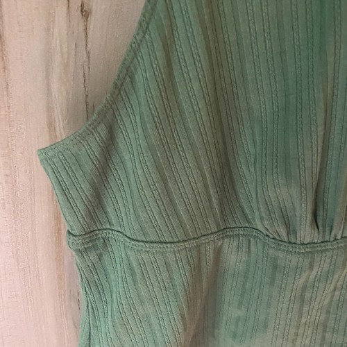 Adore Me Gemma Green Ribbed Lace Trim Cami Crop Tank Top 1X cottagecore - Picture 5 of 10