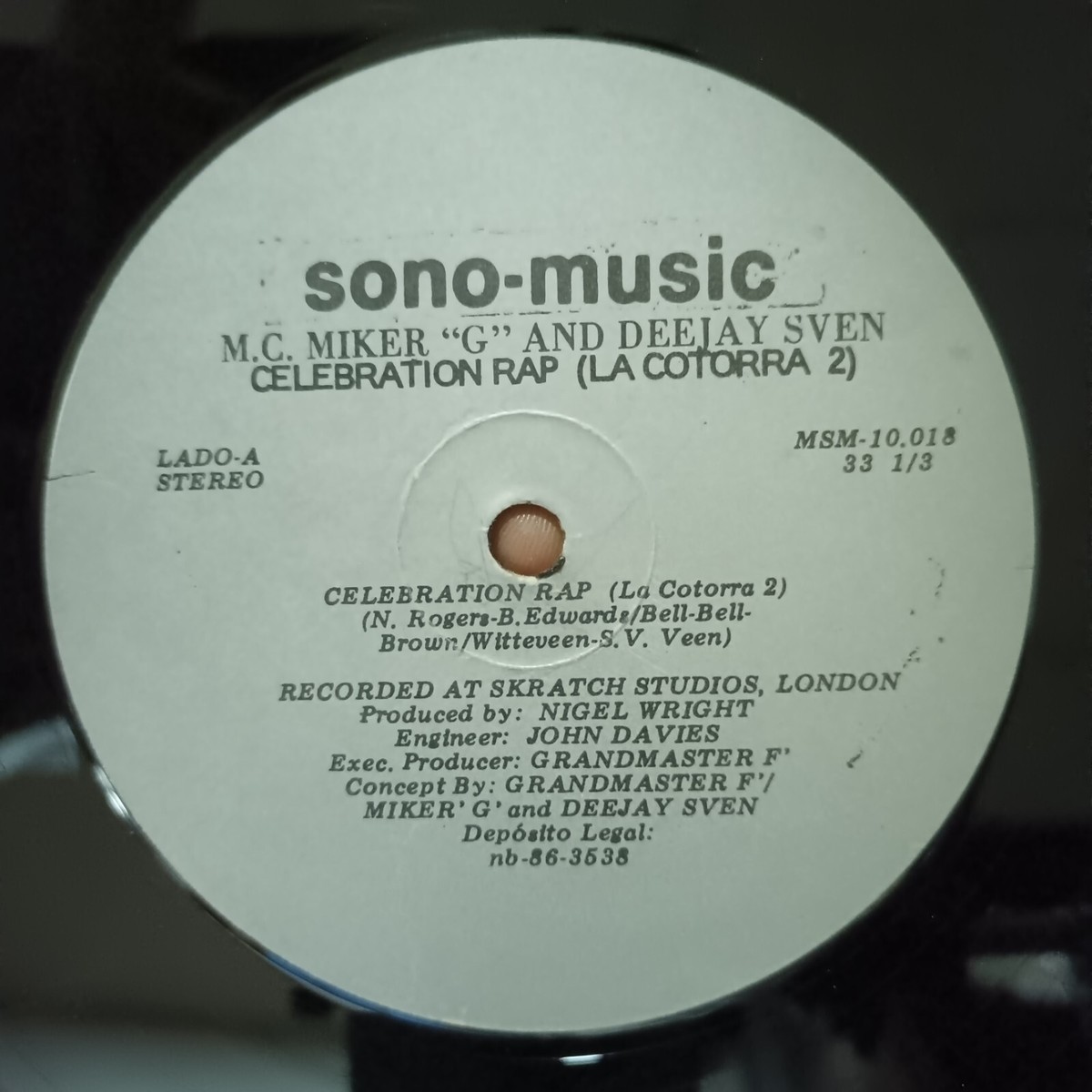MC Miker G. & DJ Sven – Celebration Rap [1986] Vinyl LP Electronic
