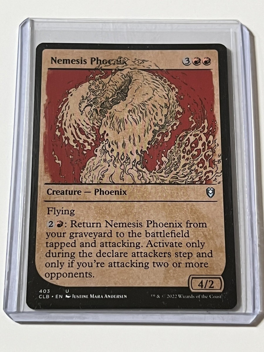 Nemesis Phoenix Showcase Card 403 MTG D&D CL Baldur's Gate 2022 Mint