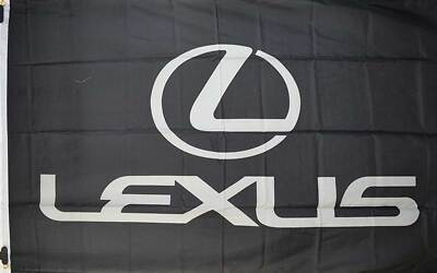 #ad LEXUS BLACK AND SILVER 3#x27; X 5#x27; POLY FLAG $22.95