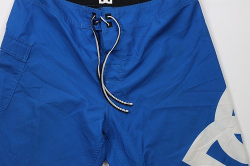 Vintage DC Shoes Mens 32 Distressed Big Logo Skateboarding Board Shorts Blue - Picture 4 of 12