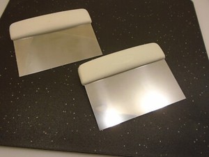 Dexter USA Set (2) 6inch Dough Cutter Griddle Bench Shop Scrapers S196 Stainless
