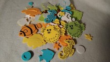 crafts foam stickers fish from the sea pieces