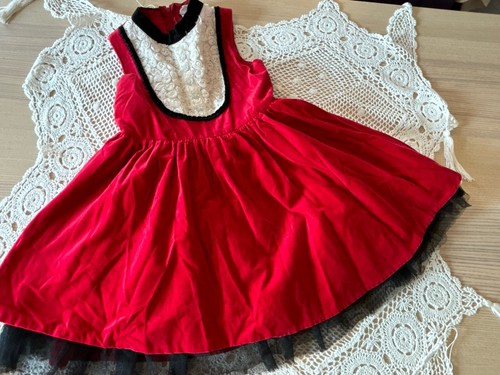 HARAJUKU MINI For Target Dress Girls M 7/8 Red Velvet Red XMAS Gwen Stefani - Picture 6 of 10