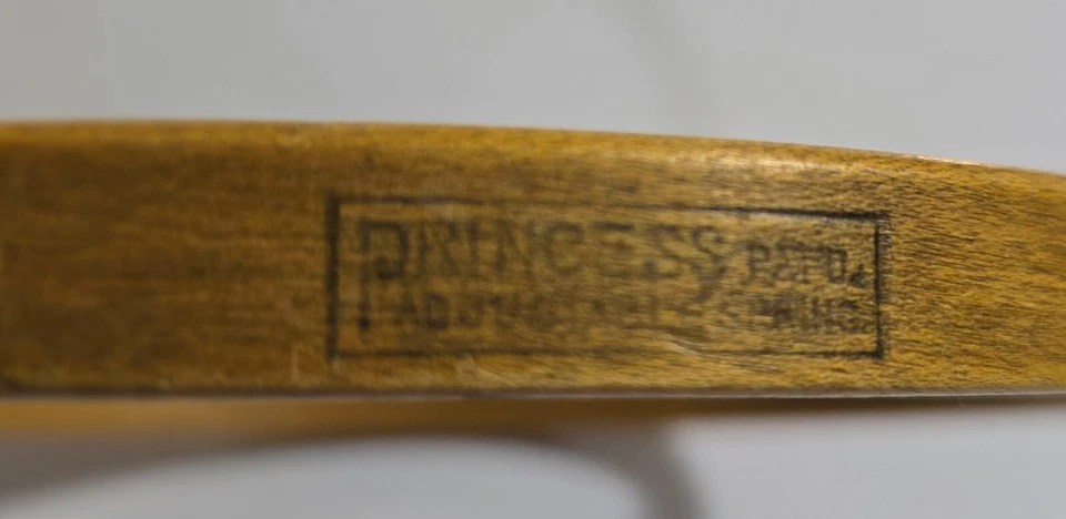 Antique Princess Embroidery Hoop 6" Round Wood Adjustable Metal Spring Tension - Image 2 of 4