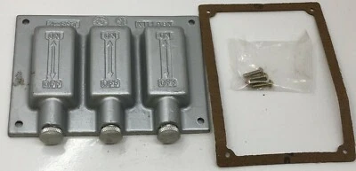 3FST KILLARK COVER 3-GANG 2 TOGGLE SWITCH