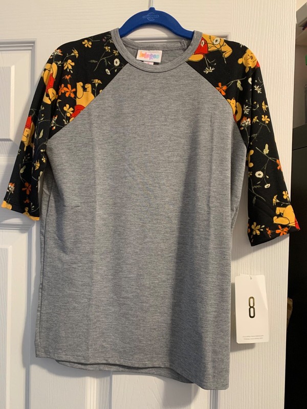 LuLaRoe Disney Sloan Shirt Winnie The Pooh kids size 8