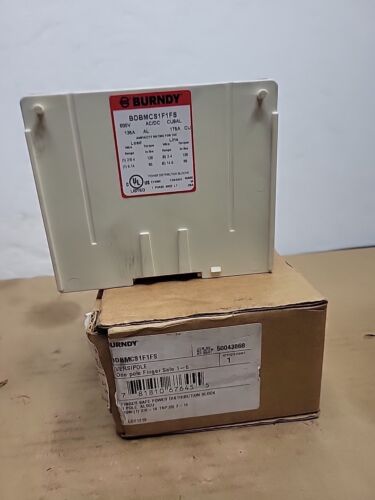 Burndy Power Distribution Box BDBMCS1F1FS One Pole Finger Safe 1-6 - Picture 2 of 3