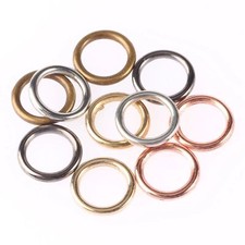 Closed Rings Circle Earring Hoops Round Spacers Loops Connectors Jewelry Making