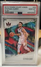 2019 Ruby Panini Court Kings Stephen Curry PSA 10 #86/149. Pop 7 STEPH CURRY